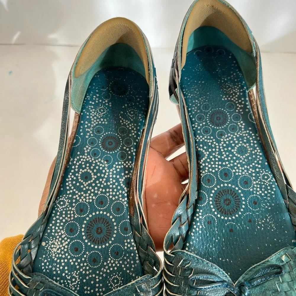 💙 FOREVER 21 💙 Turquoise-Green Sandals - Picture 3 of 5